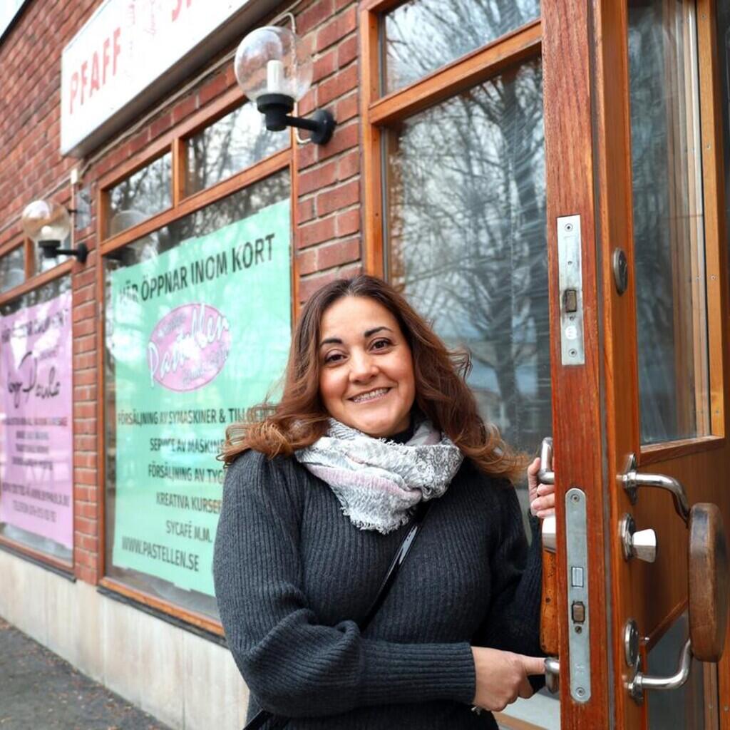 Paola Tapia är ny ägare av Sybutiken Pastellen i Gävle.